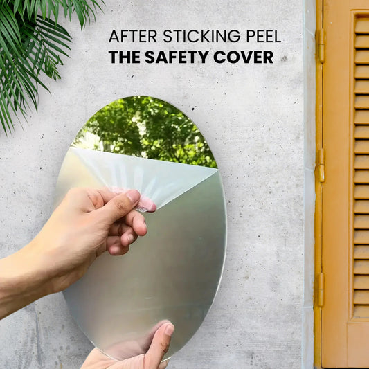 3 Pcs Adhesive Bathroom Mirror Wall